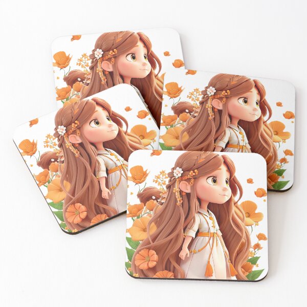 Item preview, Chica con cabello largo y hermoso designed and sold by Natcharee.
