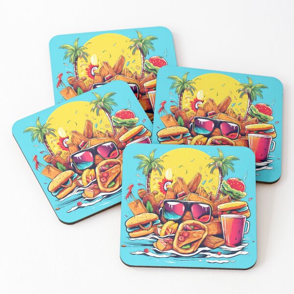 Item preview, "Tropical Vibes: Beach, Palms and Delights" designed and sold by Art-Vortex-fr.