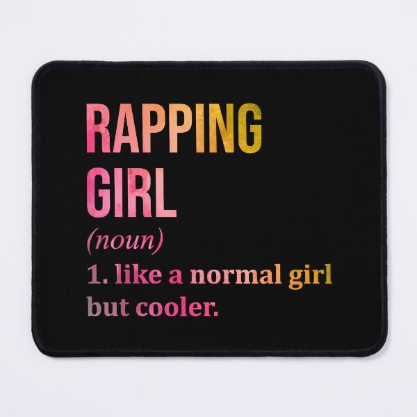 Item preview, Rapping Girl Definition in Watercolor designed and sold by XCIV.