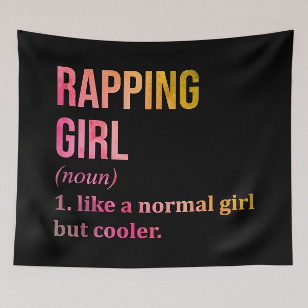 Item preview, Rapping Girl Definition in Watercolor designed and sold by XCIV.