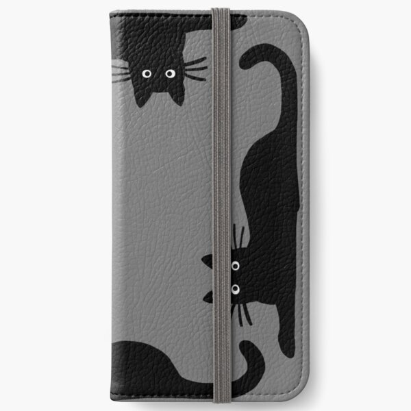 Black Cat iPhone Wallet