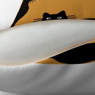 Alternate view of Black Cat Throw Pillow