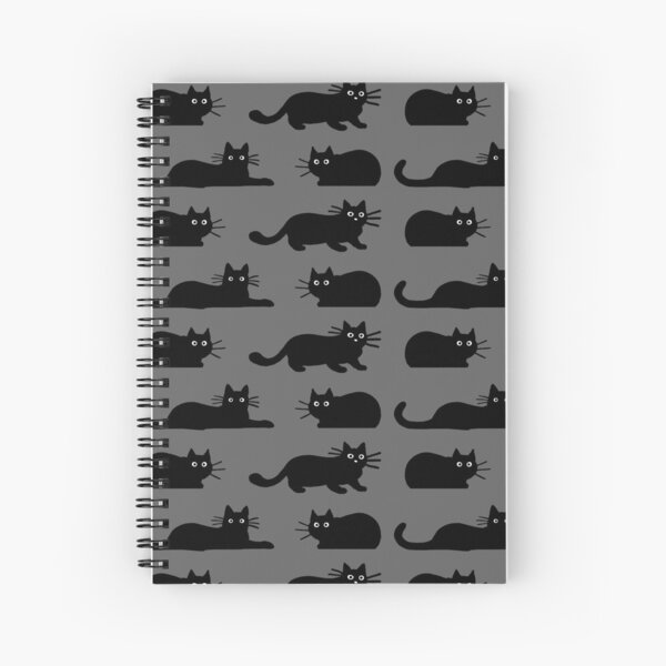 Black Cat Spiral Notebook