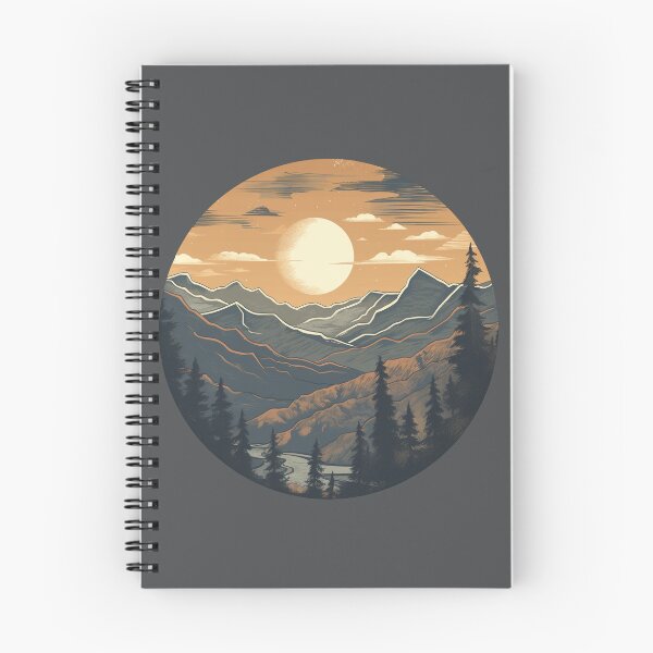 Item preview, Moon With Mountains  designed and sold by FairweatherTees.