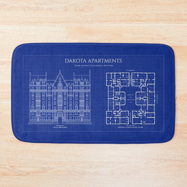Item preview, Dakota Apartments. Elevation and Floor Plan. New York (Blueprint) designed and sold by BGALAXY.