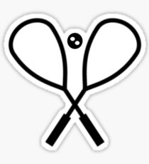 Squash Rackets Sticker