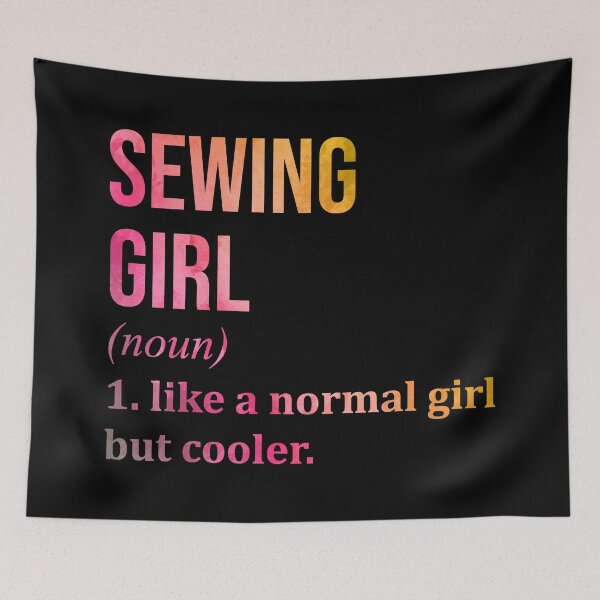 Item preview, Sewing Girl Definition in Watercolor designed and sold by XCIV.