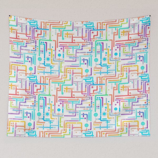 Item preview, xSeamless Pattern Beyond Interfaces: Futuristic Digital Art Unleashed designed and sold by AlienSkinEyes.
