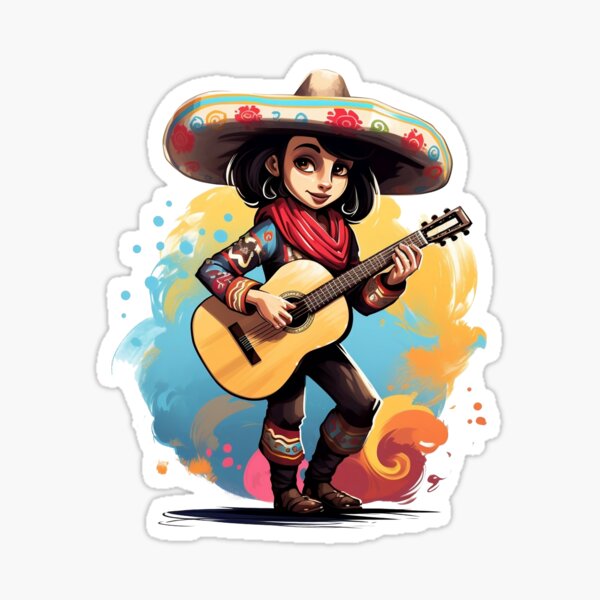 Item preview, mexican musician girl designed and sold by MintangTH.