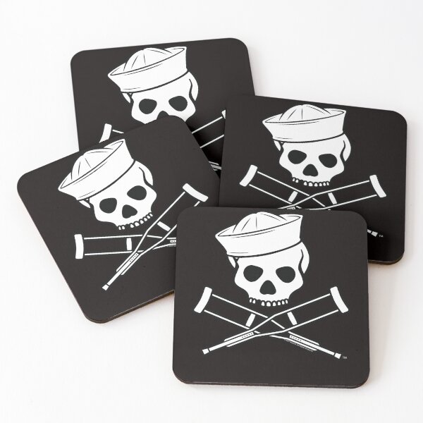 Item preview, Jackass Sailor Skull And Crutches Logo designed and sold by ROCHELHUBB.