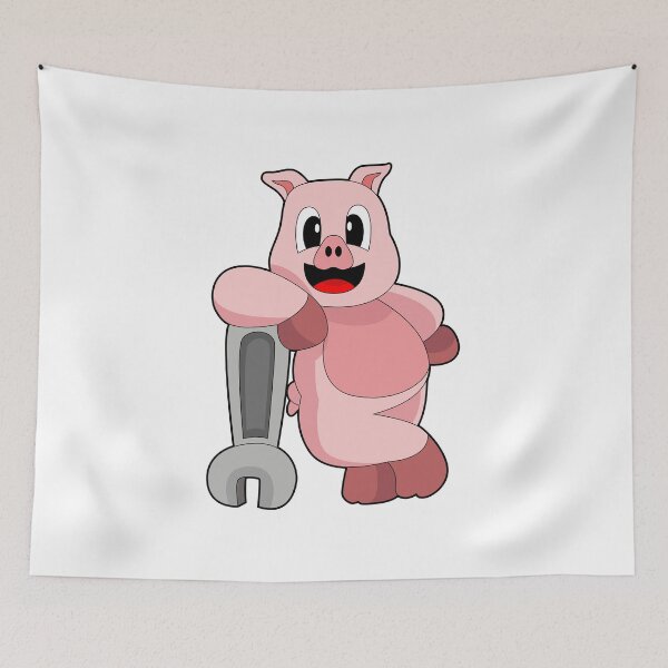 Item preview, Pig Mechanic Wrench Workshop designed and sold by Snabdesign84.