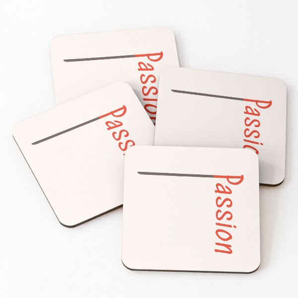 Item preview, Passion - modern typography design aesthetic, Monday motivation, lettering fonts/ red and brown designed and sold by SoloAutenica.