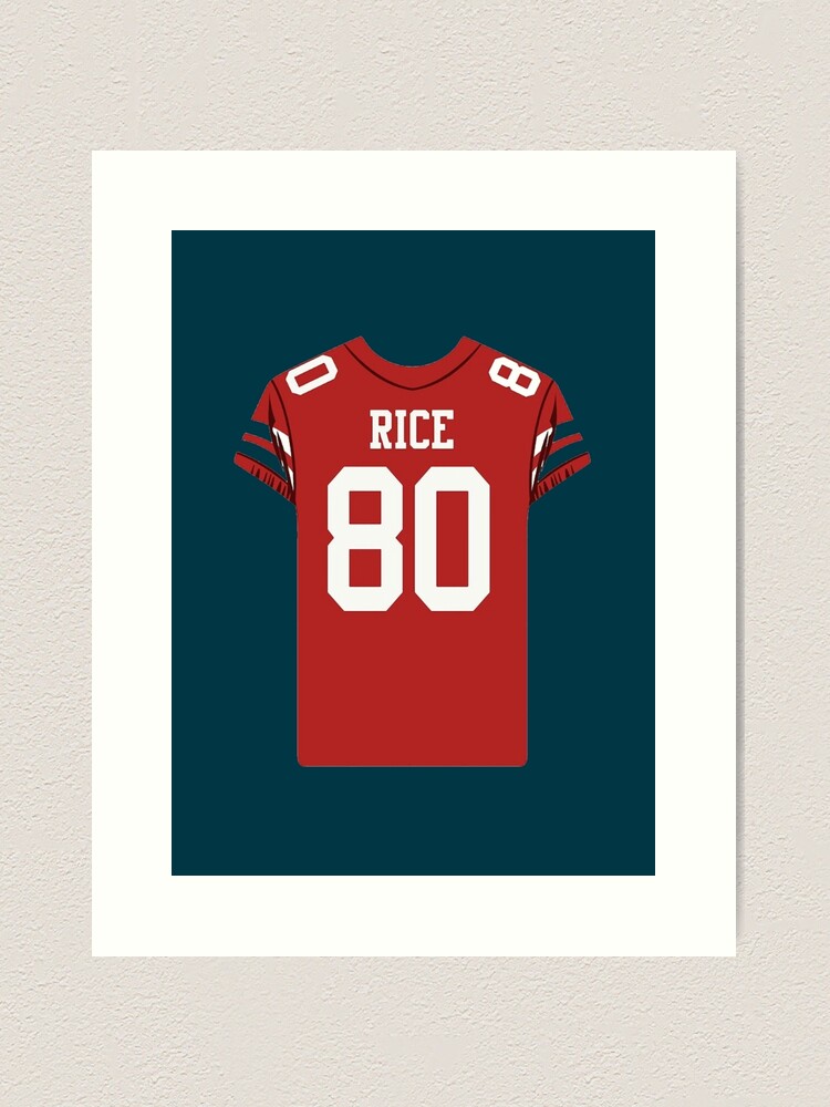 Jerry Rice #80 Jersey Art Board Print for Sale by RobyChism