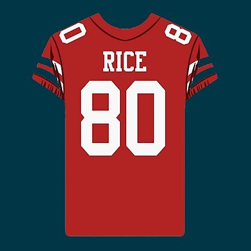 Jerry Rice 80 Jersey Sticker for Sale by Camastodell