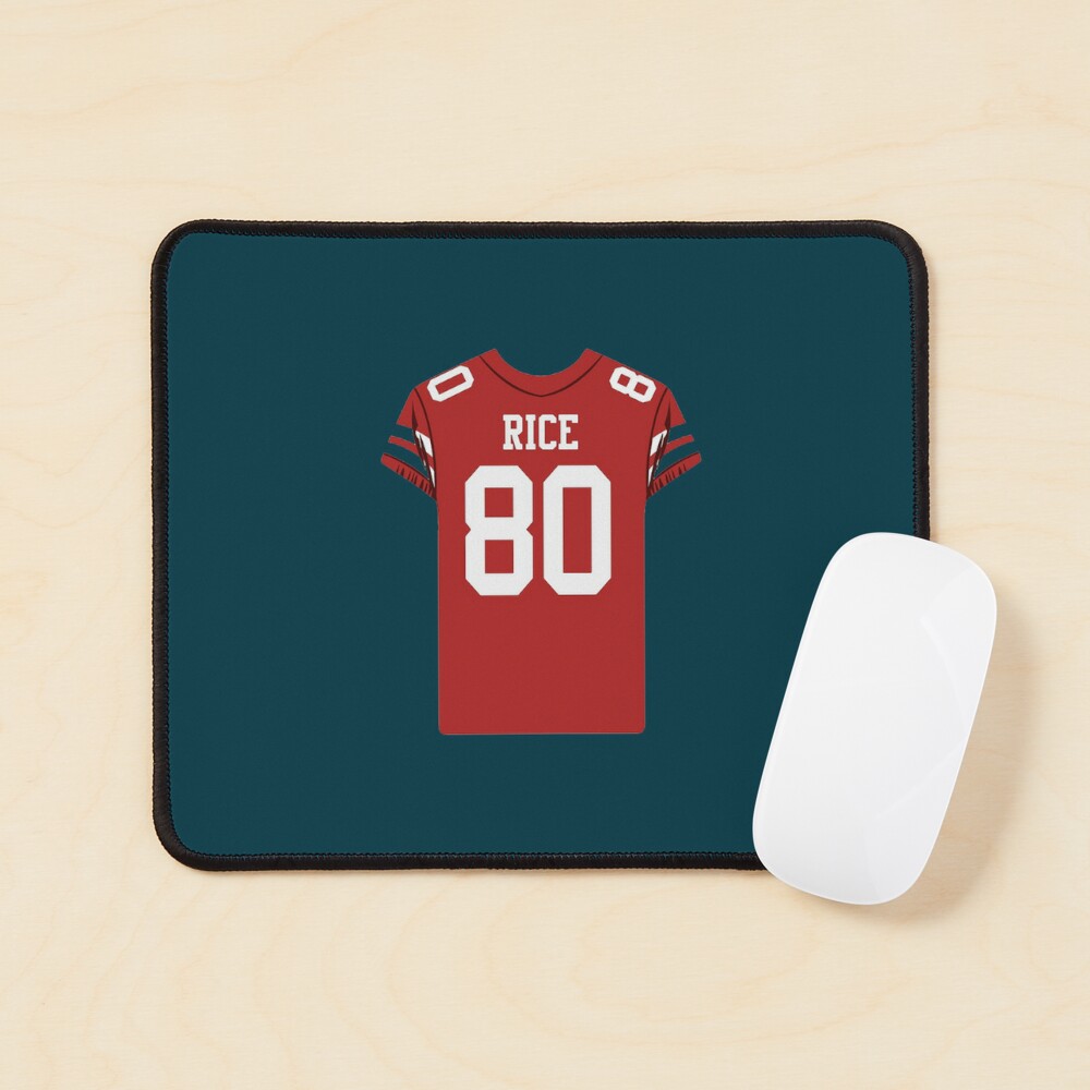 Jerry Rice 80 Jersey Sticker for Sale by Camastodell