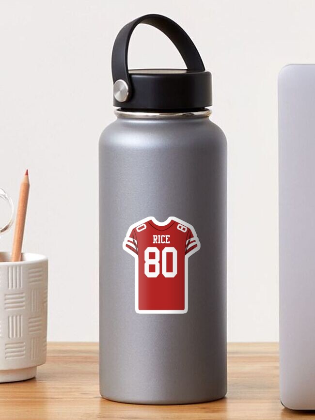 Jerry Rice 80 Jersey Sticker for Sale by Camastodell