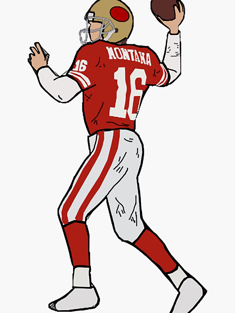 Joe Montana - San Francisco 49ers - Nfl - Sticker