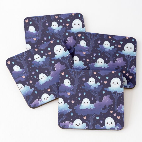 Item preview, Ghosts at Play: Delightfully Spooky Pattern designed and sold by NikkofTime.