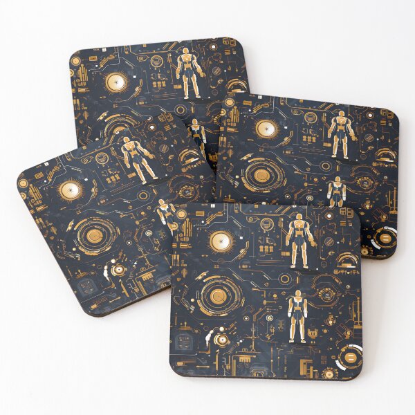 Item preview, xSeamless Pattern Beyond Interfaces: Futuristic Digital Art Unleashed designed and sold by AlienSkinEyes.