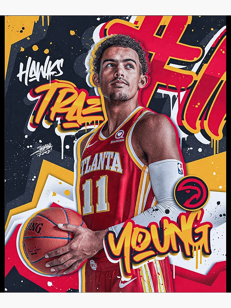 Wallpaper Trae Young Sticker for Sale by DeniaFarras