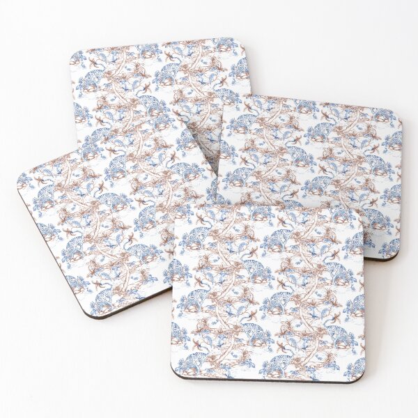 Item preview, Tiger, Creature ,chinoiserie, toile de jouy, island  designed and sold by letsgow8th.