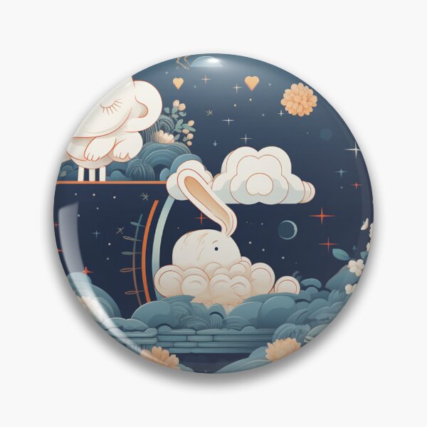 Item preview, Round moon Little rabbit designed and sold by Snoobstyle.