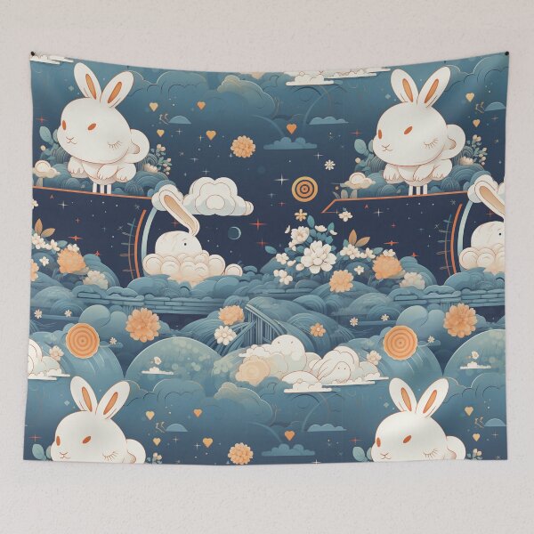 Item preview, Round moon Little rabbit designed and sold by Snoobstyle.