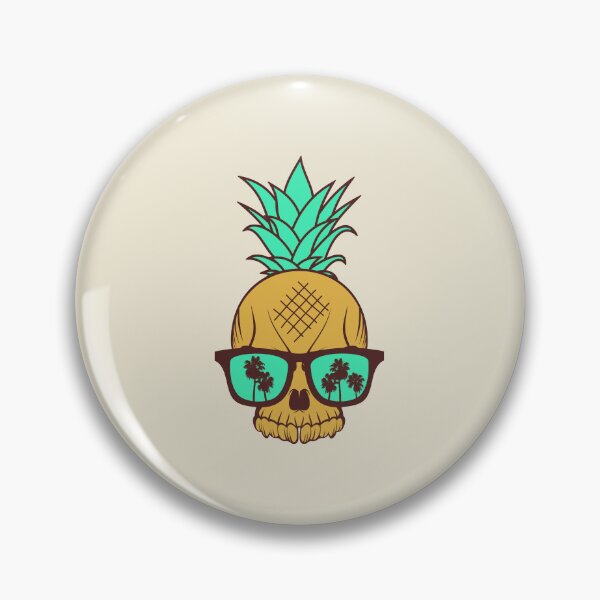 Item preview, Classic Pineapple Skull In Sunglasses designed and sold by GleamingGiant.