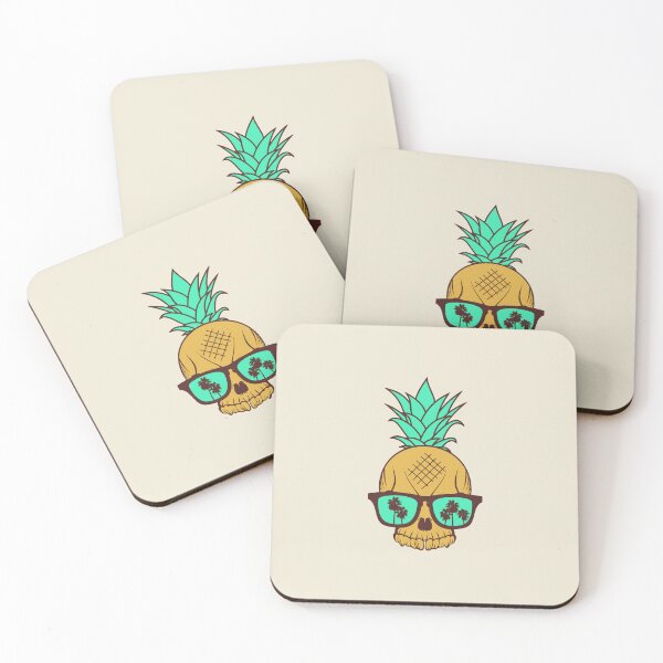 Item preview, Classic Pineapple Skull In Sunglasses designed and sold by GleamingGiant.