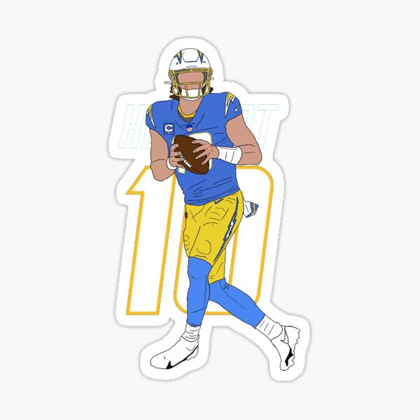 Justin Herbert San Diego Chargers Sports Campaign Sticker for Sale by  mowords