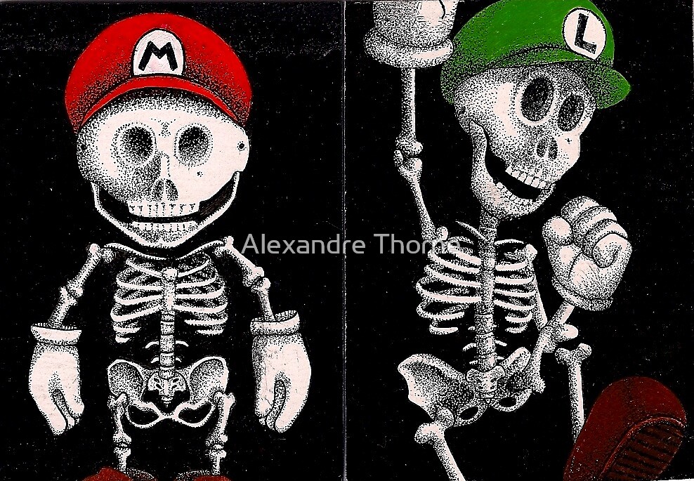 skeleton turtle mario