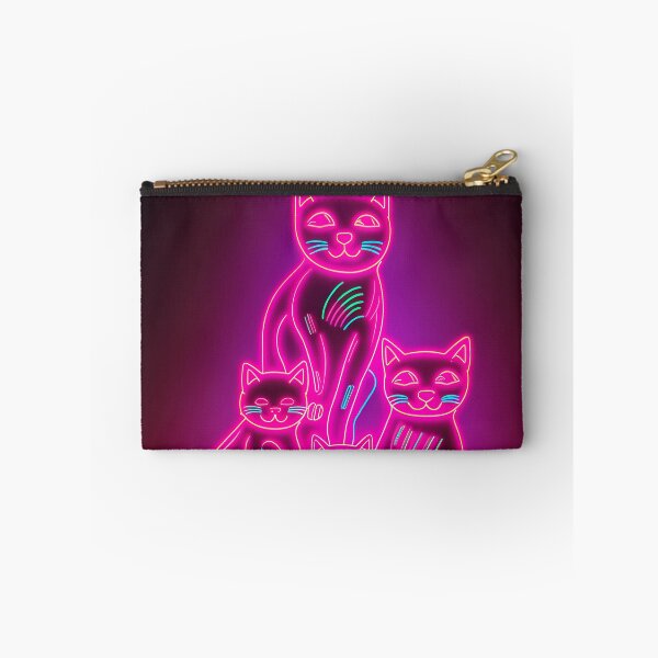 Item preview, "Nightglow: Neon Cat in the Air of Time" designed and sold by Art-Vortex-fr.