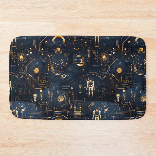 Item preview, xSeamless Pattern Beyond Interfaces: Futuristic Digital Art Unleashed designed and sold by AlienSkinEyes.