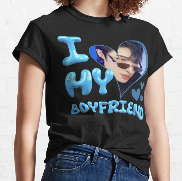 T shirt z twarzą - i love my Boyfriend