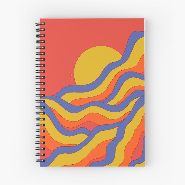 Item preview, Red rainbow waves designed and sold by Swadeillustrations.