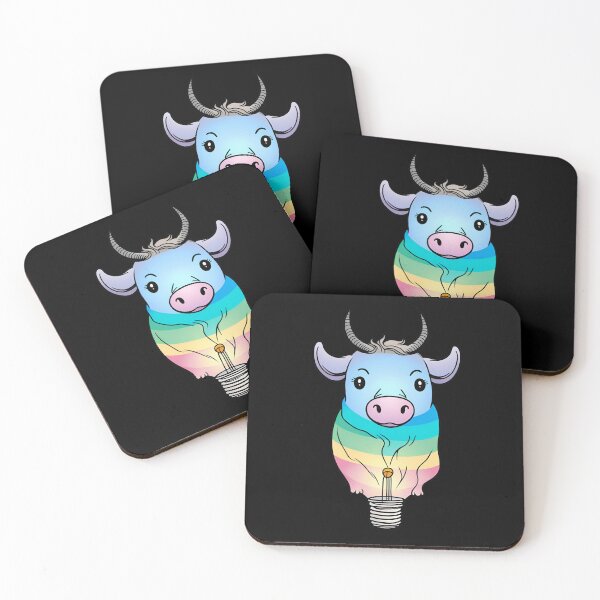Item preview, Kawaii Ox Light Bulb designed and sold by PiggyWonka.