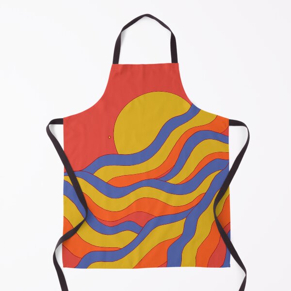 Item preview, Red rainbow waves designed and sold by Swadeillustrations.