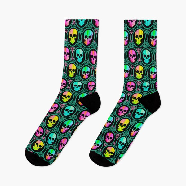 Item preview, Skulls 5 - Trippy Cranium Pattern designed and sold by TheThirdEye.