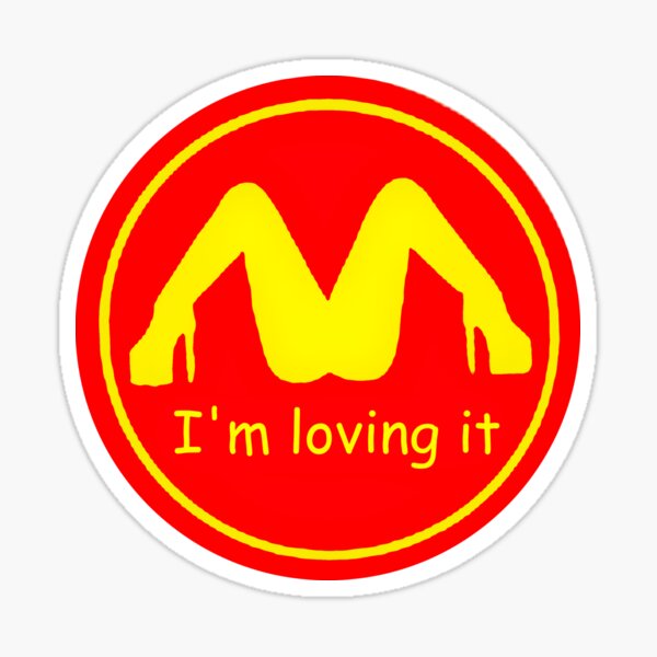 I'm Loving it Hard hat sticker Sticker