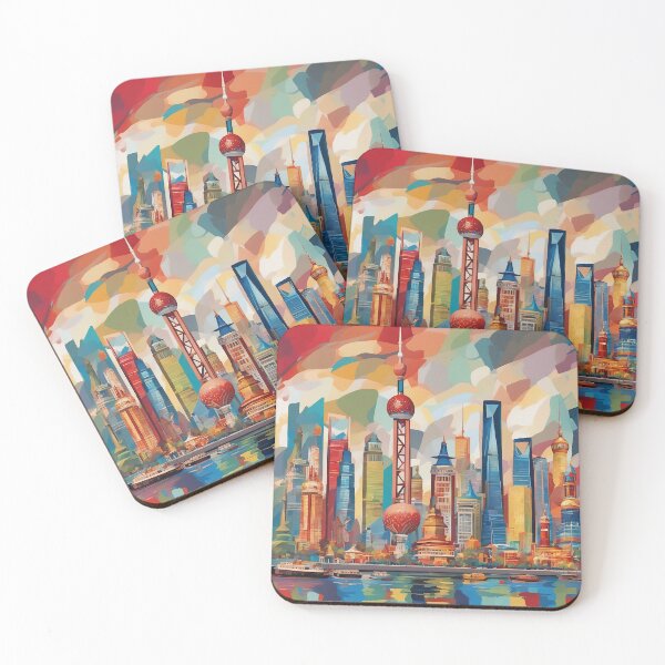 Item preview, Shanghai Cityscape designed and sold by AIArtImpact.