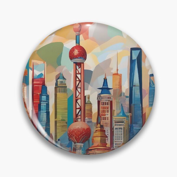 Item preview, Shanghai Cityscape designed and sold by AIArtImpact.
