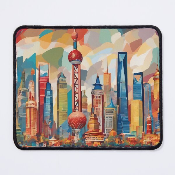 Item preview, Shanghai Cityscape designed and sold by AIArtImpact.