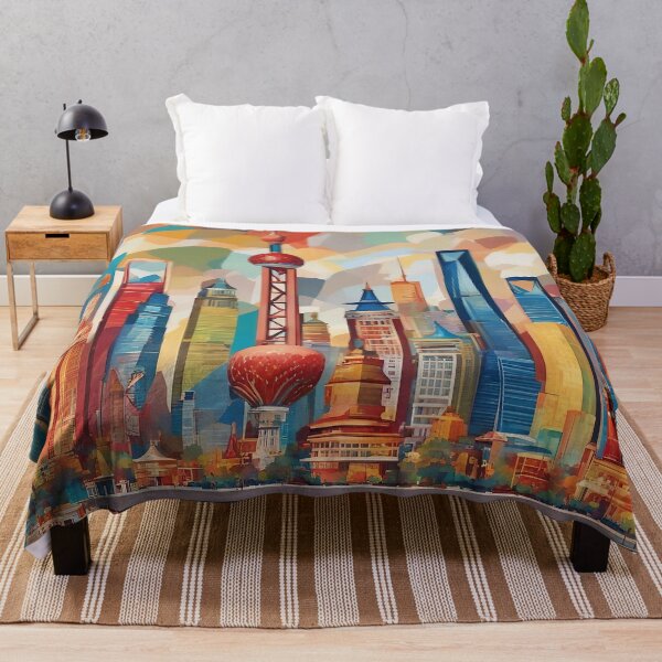 Item preview, Shanghai Cityscape designed and sold by AIArtImpact.
