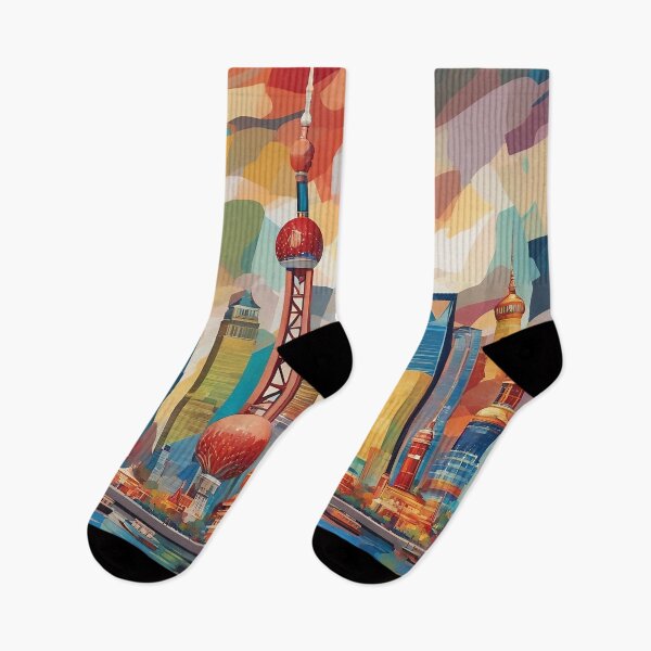 Item preview, Shanghai Cityscape designed and sold by AIArtImpact.