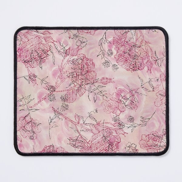Item preview, Soft roses and sprigs repeat designed and sold by sandraliza.