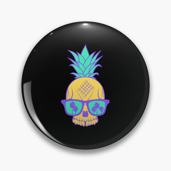 Item preview, Classic Pineapple Skull In Sunglasses designed and sold by GleamingGiant.