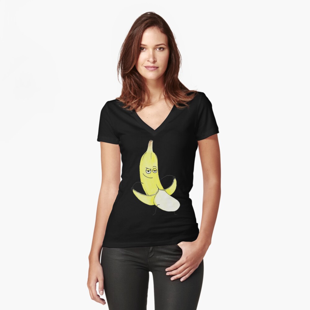 Item preview, Fitted V-Neck T-Shirt designed and sold by Aidwras.