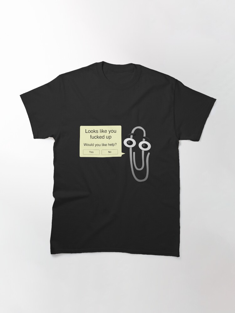 Thumbnail 3 of 7, Classic T-Shirt, Clippy Calling You Out Active designed and sold by Aidwras.
