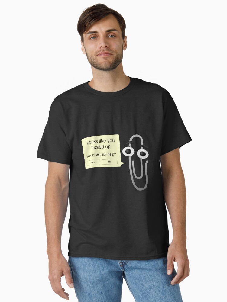 Thumbnail 1 of 7, Classic T-Shirt, Clippy Calling You Out Active designed and sold by Aidwras.