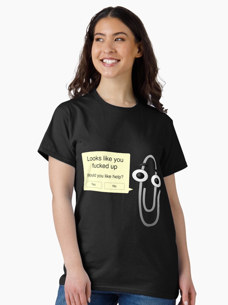 Thumbnail 2 of 7, Classic T-Shirt, Clippy Calling You Out Active designed and sold by Aidwras.